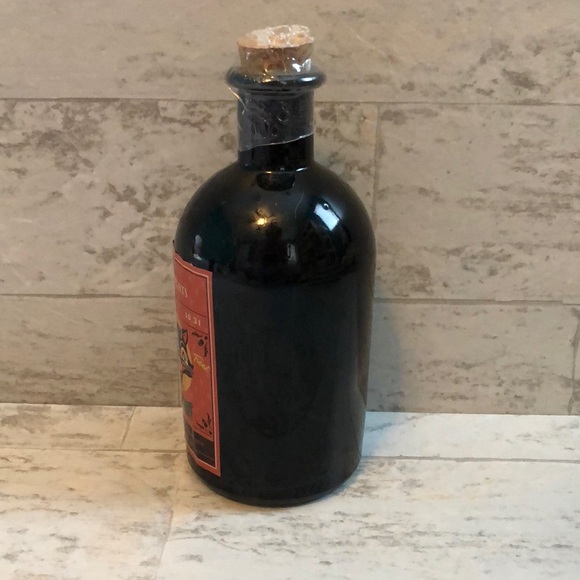 Spooky Witchcraft Evil Black Cat Potion Apothecary Glass Bottle Decoration - Picture 5 of 12